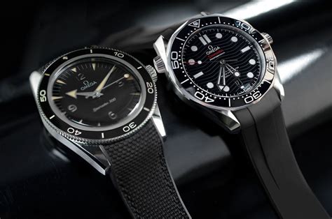 omega seamaster 300 rubber strap